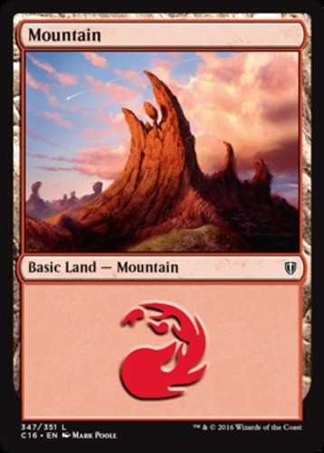 Mountain (347)~347/351~LP~(C16) - Commander 2016~MTG