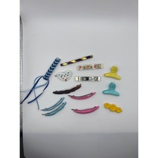 Vintage Lot Of Hair Barrettes  Clips Plastic Horses Metal Floral Plastic 70/80s
