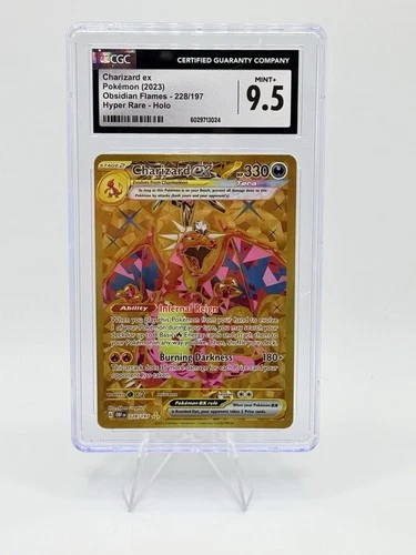 2023 Pokemon - Charizard Ex Hyper Rare #228 Obsidian Flames - CGC 9.5