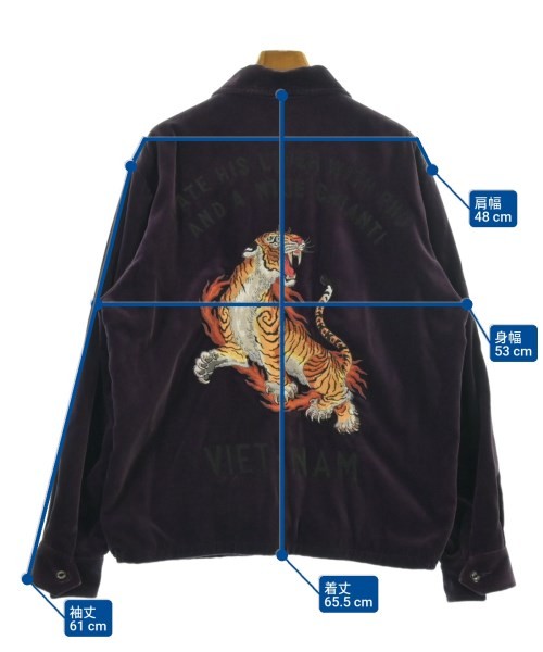 WACKO MARIA Varsity Jackets Purple L 2200618602018