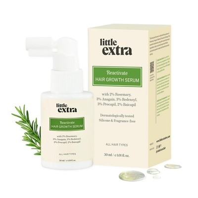 little extra Reactivate Hair Serum 30ml With 2% Rosemary l Anagain Procapil