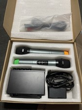 FIFINE UHF Dual Channel Wireless Handheld Microphone, Easy-To-Use Karaoke M-K036