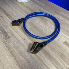 QED SQART (1.0m length) Scart Lead Screen Silver Reference AV Cable inc Warranty