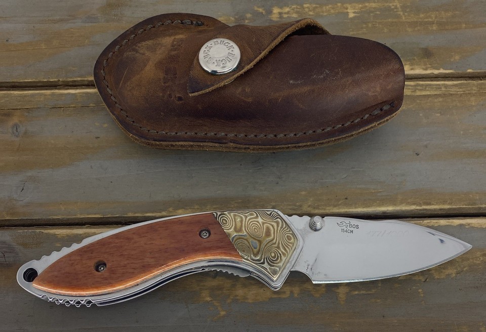Buck Knife Alpha Dorado 271 Giraffe Bone With Mokume 177/1000 | eBay