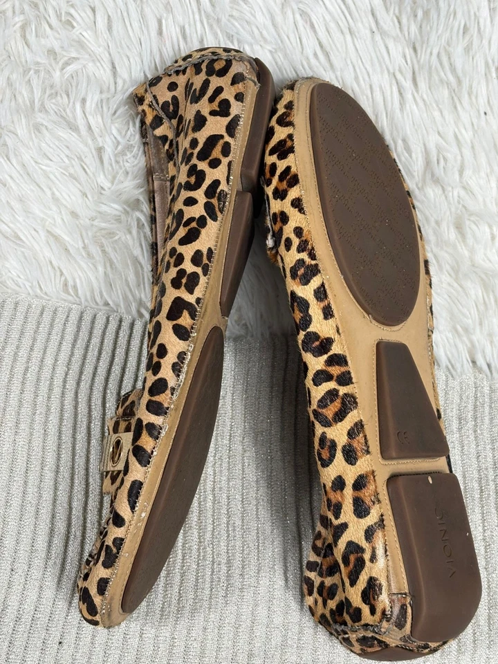 Vionic Sydney Loafers Brown Tan Leopard Calf Hair Driving Shoes Size 11 TVW4105 - Image 2 of 4