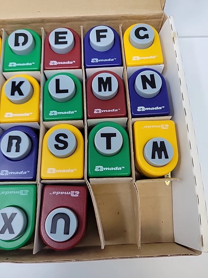 Armada - A-Z Alphabet 26 Art Craft Punches Punch Set Item #325170 Scrapbooking - Image 3 of 4