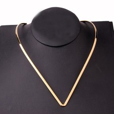New Arrival 3mm Gold Collar Choker Stainless Steel Women's Necklace Jewelry
