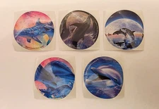 VTG 2009 Christen Riese Lassen  Smile Makers Stickers Lot of 5 2.5 x 2.5 Inches 