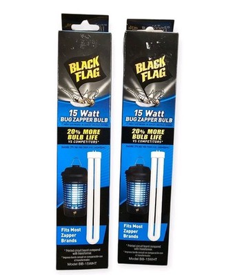 Black Flag BB-15WHT 15W Replacement Bulb - White Lot Of 2 Bulbs New