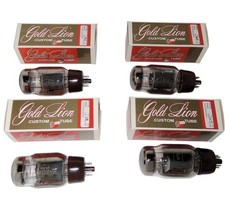 Gold Lion KT66 Genelex Vacuum Tube Set of 4 Used Custom Tubes