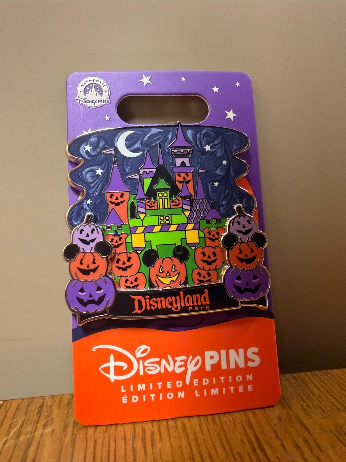 2026 Disneyland Halloween Pumpkin Castle Limited Edition Pin Mickey 