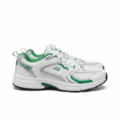 *New* Avia 5000 Performance Sneakers For Women Size 8 Wide  White With Green 