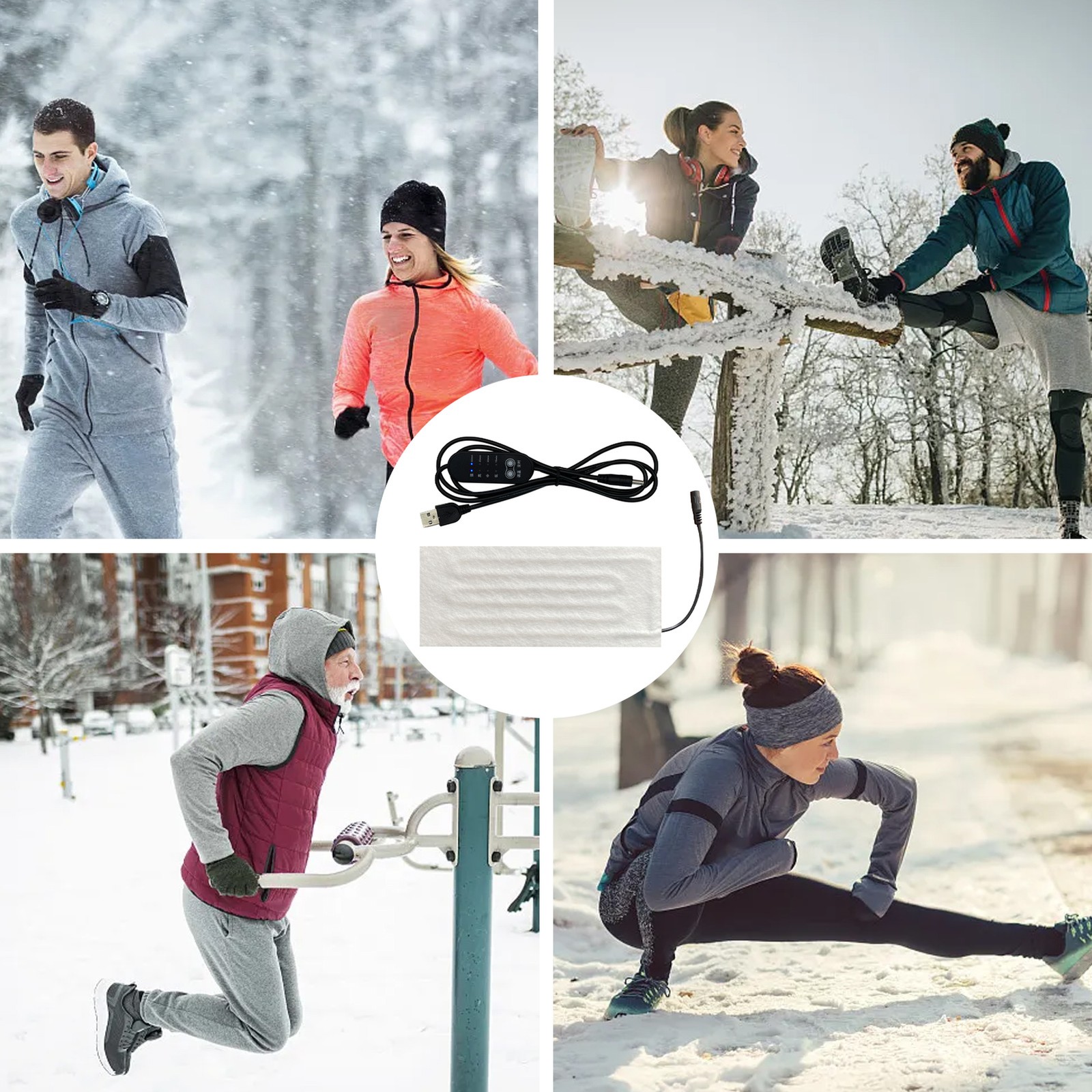  5V USB Heating Pad Electric Heater Pad Winter Warm Heating Pad Hand Warmer 