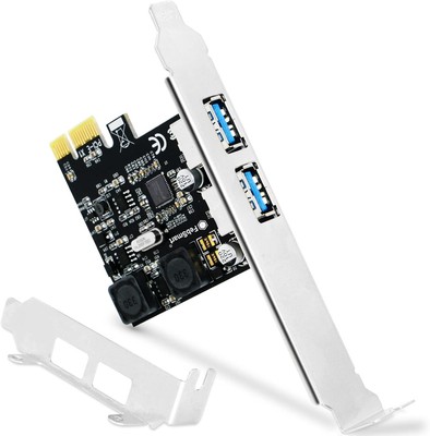 2-Ports Superspeed 5Gbps USB 3.0 PCI Express Expansion Card for Windows