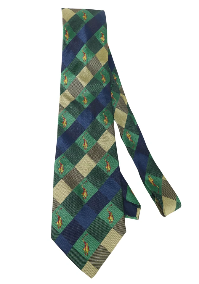 Corbata Barton Moda para hombre talla única seda pura en punta clásica a cuadros con estampado Foto 4 de 4