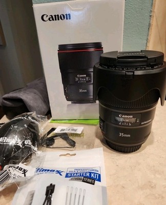 Canon EF 35mm f/1.4 L II USM Lens with BOX [Near Mint] +