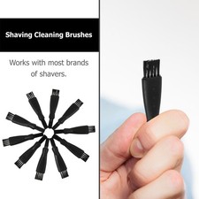 10Pcs Electric Shaver Cleaning Brushes for Daily Razor Care Black