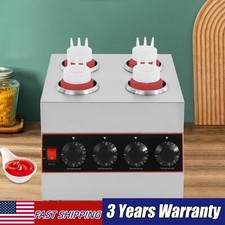 0.69Qt x 4 Electric Bottle Warmer w/ Bottle Commercial Hot Fudge Warmer 86-185