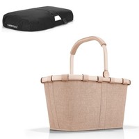 Reisenthel Einkaufskorb Korb Carrybag Frame Twist Coffee BK6043 + Cover Schwarz