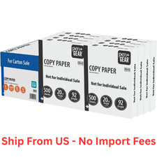 Pen  Gear Copy Paper, 8.5" x 11", 92 Bright, White, 8 Ream Case 4,000 Sheets 