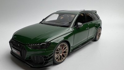 KiloWorks 1:18 Audi RS4 Avant B9 DarwinPRO Widebody Dark Green Diecast Model Car