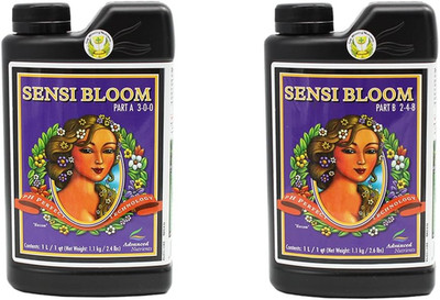 6101-14AB Ph Perfect Sensi Bloom Part A+B, 1 Liter, Brown/A 2Pack
