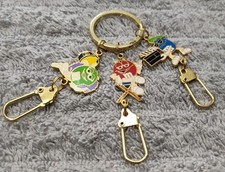 Vintage M&M Candy Mars Keychain Fob Luggage Charms Set Of 3 Film Movie
