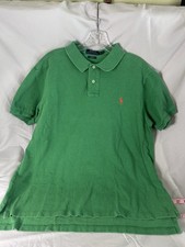 Polo Ralph Lauren Mens Green Solid Cotton Kni...