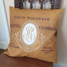 Cristal Crystal Champagne Louis Roederer Cushion Cover Pillowcase Gift Accessory