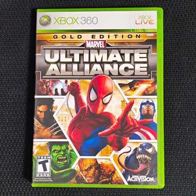 Activision Marvel Ultimate Alliance Gold Edition Xbox 360 Manual Multiplayer