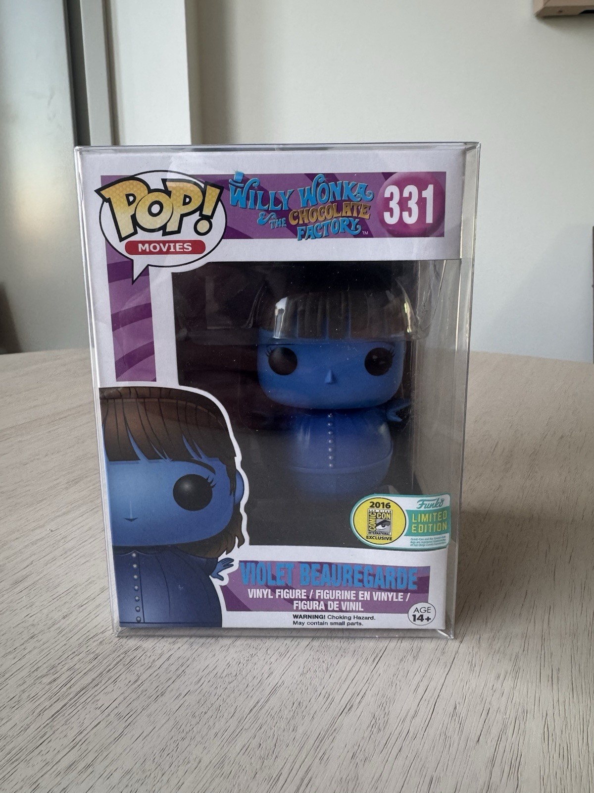 Funko Pop! Películas Violet Beauregarde Willy Wonka 2016 SDCC Exclusivo #331