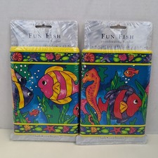 Fun Fish Bath Coordinates Wallpaper Border 15ft x 6.875in Prepasted