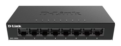 D-Link DGS-108GL/E 8-Port Gigabit Unmanaged Desktop Switch