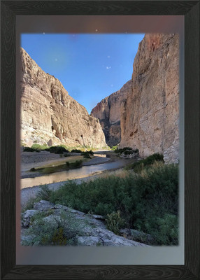 Big Bend Szene 2 gerahmtes Wandbild Poster Leinwanddruck Bild