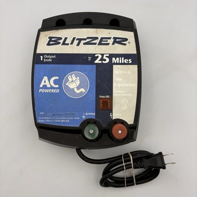 Blitzer 25 Mile Low Impedance AC Electric Fence Controller EAC25M-BL