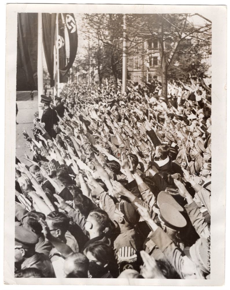 1937 German Chancellor Arriving At Nuremberg Nazi Party Congress News Photo