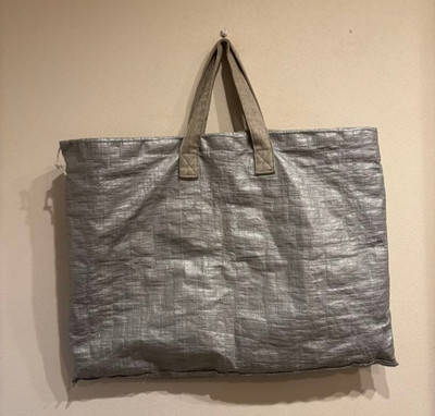COMME des GARCONS Herren Silber Beuteltasche Tasche Handtasche Selten...