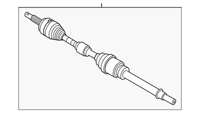 Genuine Nissan Value Advantage  CV AXLE FR RH C9100-95B0JNW