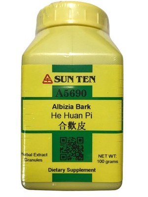 Sun Ten - Albizia Bark, Granules / He Huan Pi / 合歡皮, A5690, 100gm