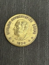 1934 Civilian Conservation Corps C.C.C. Member Token