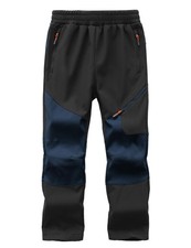 Winter Pants Boys Snow warm pants Waterproof Fleece Lined Ski Snowpants Black...