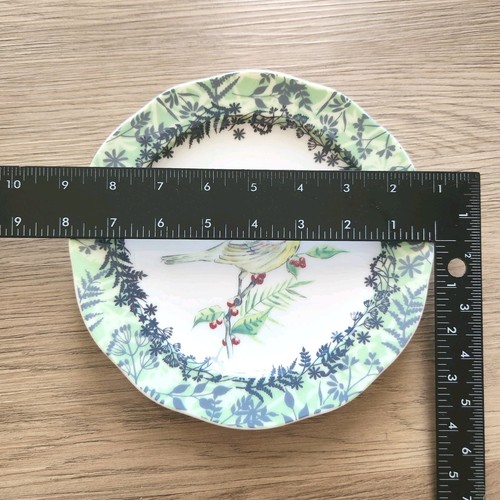 Anthropologie Birdwatcher Salad Dessert Luncheon Plate Green 7.75" Replacement - Picture 6 of 8