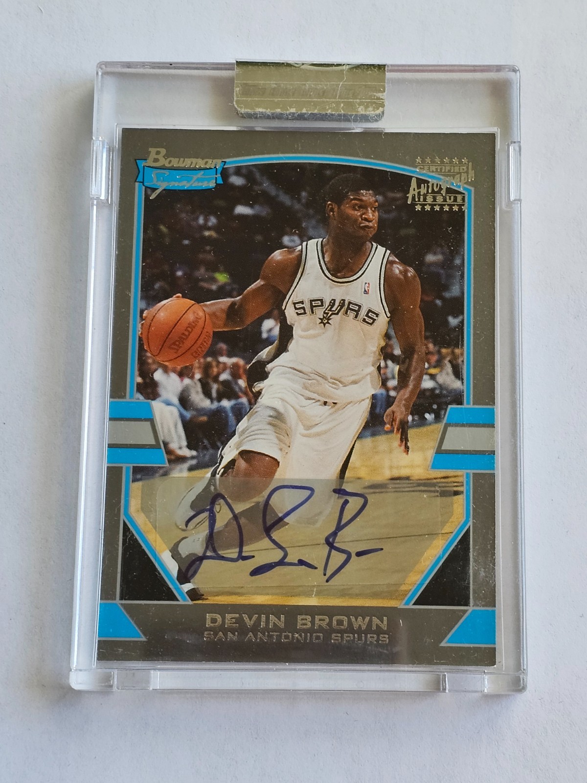 Devin Brown 2003 Bowman Signature Silver San Antonio Spurs #63 /249 Uncirculated