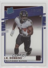 2020 Panini Chronicles Clearly Donruss Rated Rookie Red 132/199 JK Dobbins 0c6
