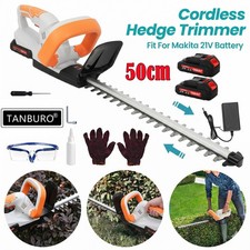 Electric Cordless Hedge Trimmer Tree Branch Cutter Tool with 2 Battery & Charger