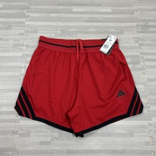 adidas Crazy Lite Basketball Shorts Mens Size Medium M 5" JP2158 Red Black 50