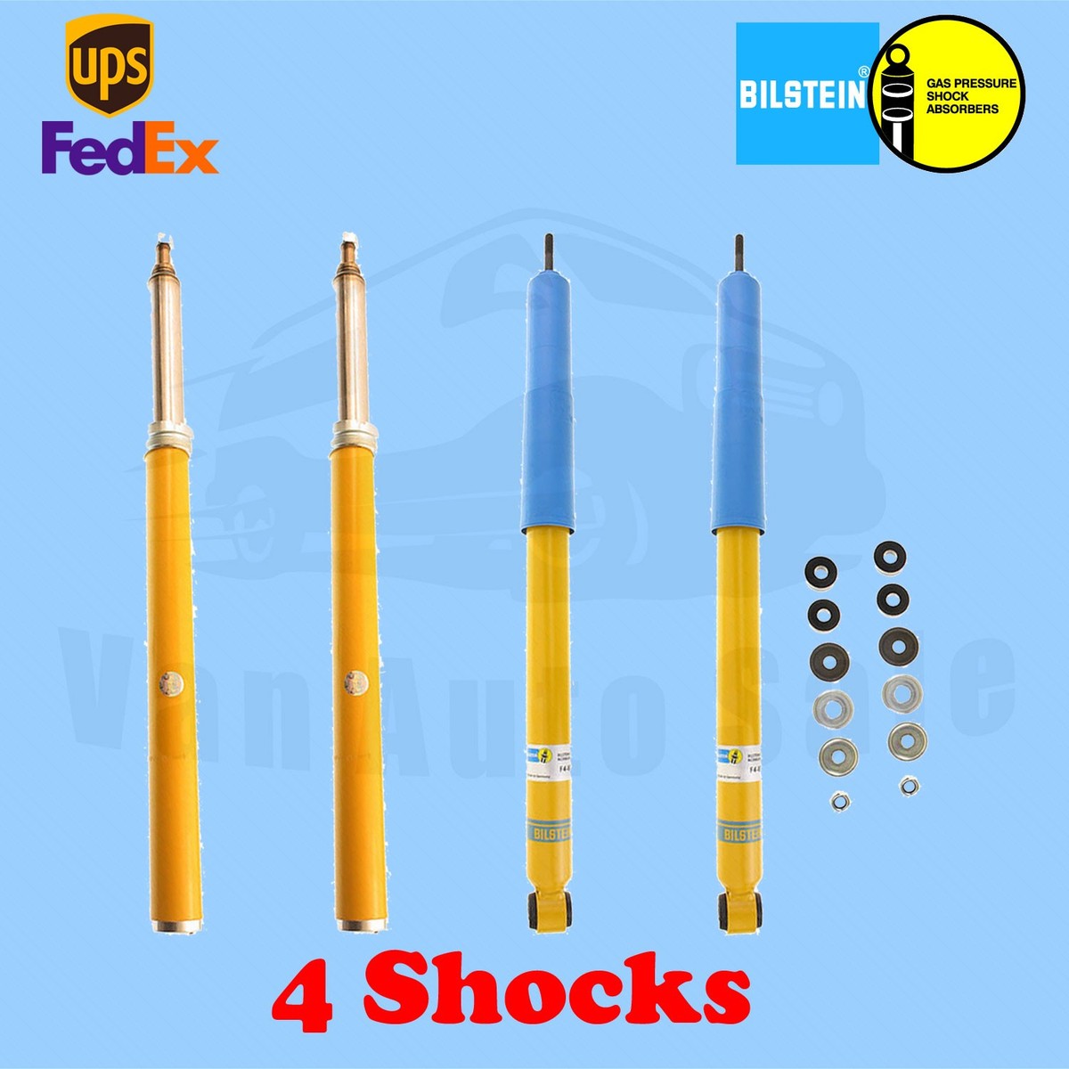 Bilstein B6 4600 Front & Rear shocks for Toyota Rav4 Kit 4 96-`00