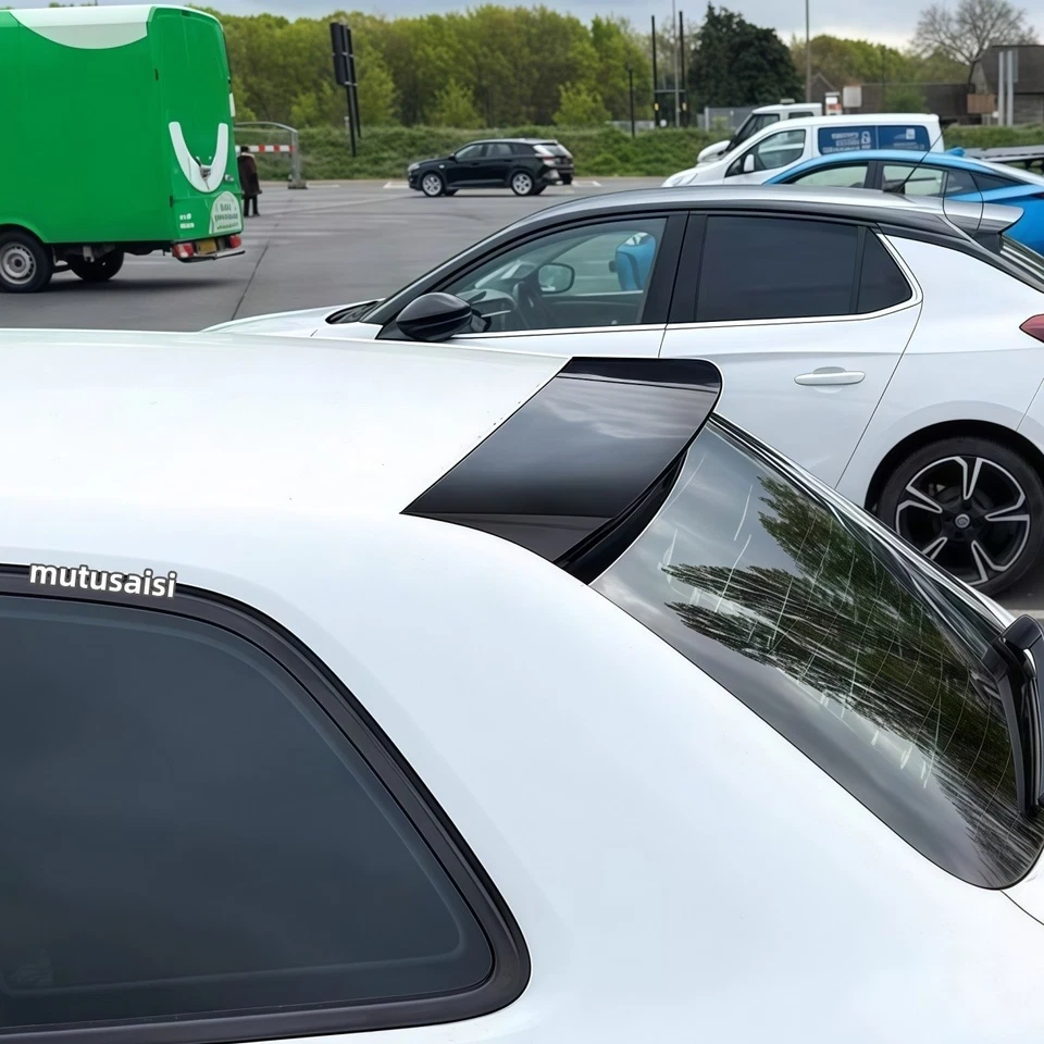 Para AUDI A3 Sportback II 8P (3-puertas) Ala del techo del spoiler trasero negro - Imagen 2 de 4