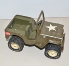 Vintage TONKA WILLYS JEEP Pressed Steel 6" Long Army Military
