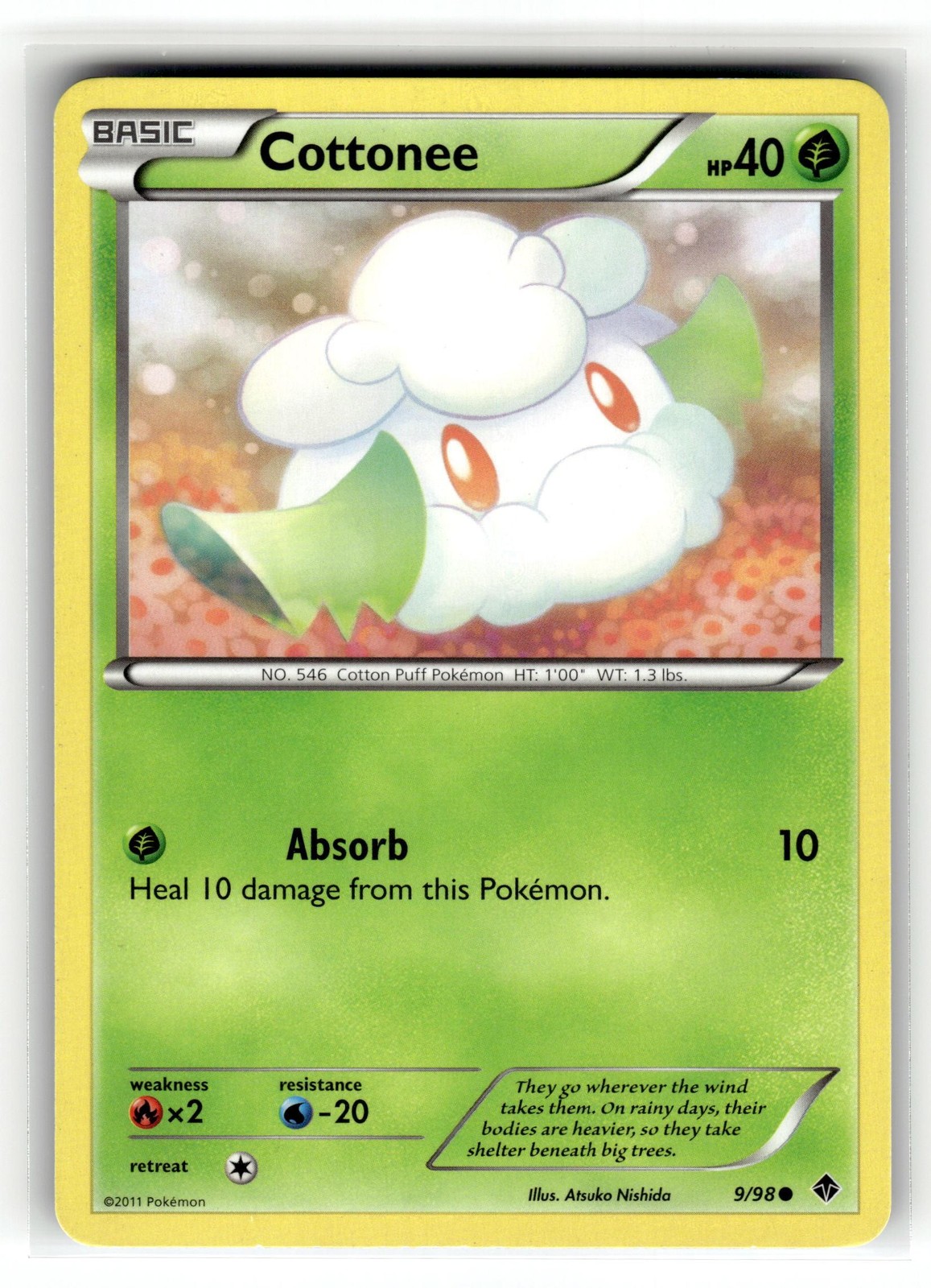 Pokemon: Emerging Powers Cottonee (9) #9/98 Cottonee (9)- Common.V05